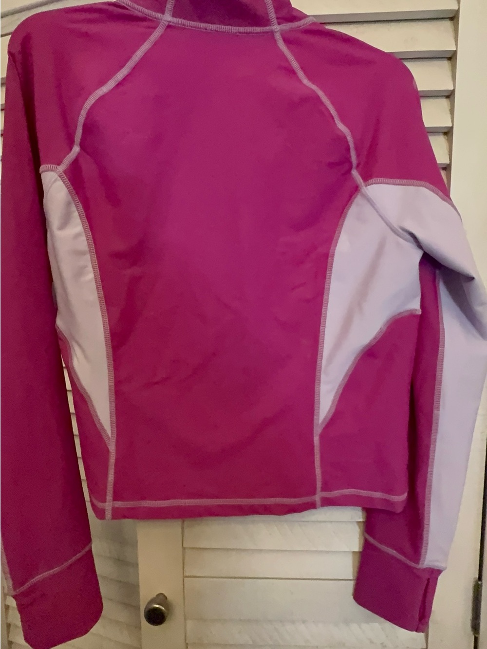 Xersion Bright Magenta Athletic Zip Top - Picture 3 of 6
